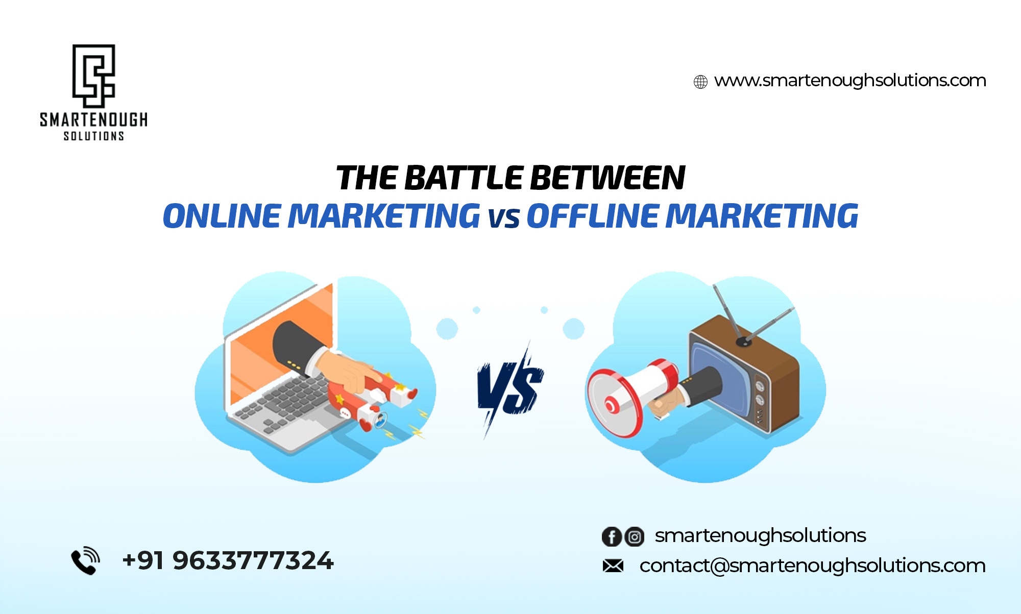 The battle between Online Marketing Vs. Offline Marketing